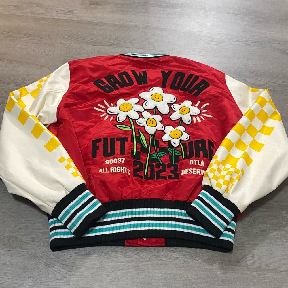 First Row Grow Your Future Varsity Patch Jacket L… - image 7
